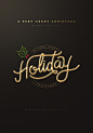 黑色背景 节日假期 创意字体 圣诞海报设计PSD tid277t000871