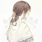二次元头像女生背影