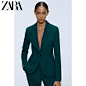 ZARA 新款 女装 基本款西装外套 07647607501-tmall.com天猫