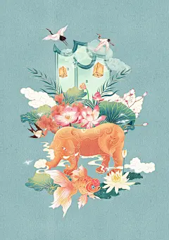 国潮插画