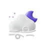 C4D 天气预报立体 图标icons模型标准渲染带材质 3d素材