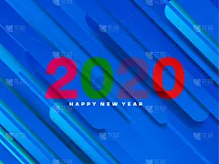 2020,贺卡,新年前夕,纸牌,事件,传单,泰国,模板,现代,拿着