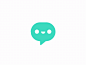 pixelpal - Logo Animation face expression face simple character fourplus pixel animation app chat speech bubble logo reveal logo animation motion graphics
