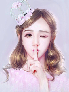 森晓机采集到女频手绘(未扣)
