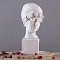 北欧风人物雕像白色石膏像风格雕塑摆件戴帽子的少女人物礼品包邮-淘宝网
