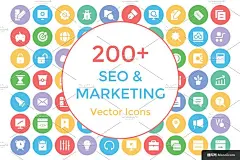 市场 相关的 图标 marketing Vector 网络科技主题图标图标icon