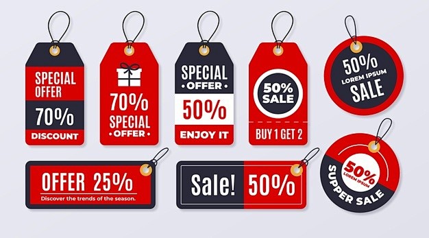 Flat design sales ta...