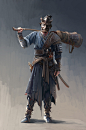 warrior , Zhuoxin Wang : A warrior design about Chinese culture