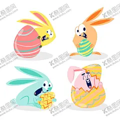 卡通兔子 【酷图网】兔子,可爱兔子,小兔子,卡通,手绘,矢量图,小动物