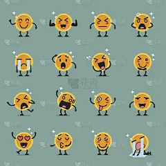 硬币字符表情包