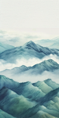 山 插画