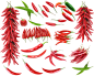 吃、辣椒、红