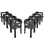 Augusto Savini Set of Eight 'Pamplona' Chairs For Sale