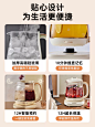 小熊养生壶家用多功能办公室小型煮茶壶全自动玻璃煮茶器煮烧水壶-tmall.com天猫