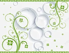 绿色电视背景墙