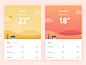 Weather app inspiration – Muzli -Design Inspiration : via Muzli design inspiration