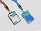 PSD lanyard id badge mockup