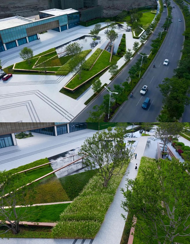 中洲·南麓院
淡泊素雅的艺术雕塑，金属材...