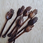 Hand serving spoons: 