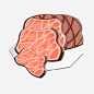 棕色烤牛肉肉食插图PNG搜索网 - 精选免抠素材_透明PNG图片分享下载_pngss.com