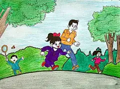 2020国际儿童节、一组小朋友的绘画作品献给快乐成长的小朋友们