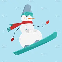 雪板,衣服,红色,雪人,明亮,可爱的,运动,大桶,休闲,问候