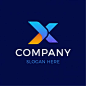 Premium Vector | Modern bold letter x logo