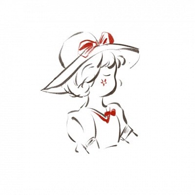 可爱简笔画女头