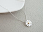 "Momma" loves this!!! Cute silver plated daisy flower pendant by janesshopinetsy on Etsy, $14.50