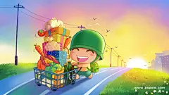 卖萌的炮炮兵桌面高清壁纸桌面壁纸1