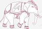 可爱的大象高清素材 卡通 可爱 大象 大象简笔画 庞大 手绘 耳朵 象鼻 鼻子 元素 免抠png 设计图片 免费下载 页面网页 平面电商 创意素材