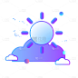 ICON-扁平科技风APPicon-天气