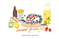 Summer Picnic Illustrator 夏日野餐插画 : Summer Picnic Illustrator夏日野餐插画I have fond memories of picnics with my friends.We love to go to a local park that has beautiful redwood trees in addition to a small playground and a shaded picnic area. 和好朋友一起野餐总是充满美好的回忆。