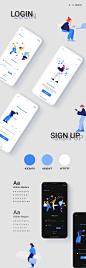 Login 项目 | Behance 上的照片、视频、徽标、插图和品牌