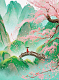 古风插画 | 雨水节气·我上春山约你来见⛰