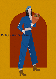 花茶molly采集到插画