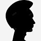 人的头发的形状在头侧视图的轮廓图标高清素材 人 人的剪影 侧视图 头发 形状 男 男人 美发沙龙 UI图标 设计图片 免费下载 页面网页 平面电商 创意素材