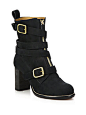 Chloé - Colby Leather Zip-Up Ankle Boots