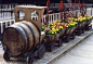 Oh my! This is so cute!! Whiskey-barrel-train-garden-planter