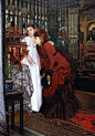 法国画家、插画家：詹姆斯·蒂索（James Tissot，1836~1902）
　　原名叫：雅克·约瑟夫·蒂索（Jacques Joseph Tissot）。他是巴黎上流社会的一位很成功画家，以描绘日常生活中的各种场景展示穿着时尚的女性而闻名。
　　雅克·天梭出生于法国南特市（Nantes），他的父亲马塞尔·塞奥多尔·迪索（Marcel Théodore Tissot）是一位成功的布料商人。他的母亲玛丽·杜兰德（Marie Durand）协助丈夫做家族生意。蒂索在南特度过的青年时期，很可能是他在后期作品中