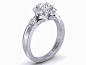 Pave Halo Diamond Engagement Ring 1410-T1 : <p><strong>Setting:</strong> Carat weight- 0.37 carats, Color-H, Clarity VS2. <strong>Delivery</strong>: 2 to 3 weeks from the order date. Shipping is free for all purchases. This s