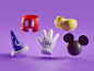 Mickey items by Mohamed Chahin on Dribbble