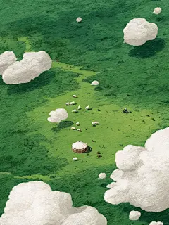momo插画 | 云朵里的羊群 - 小红书