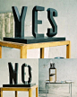 “YES” and “NO” in One Typographical Sculpture by Markus Raetz