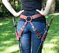 Custom Dual Sword Belt by DarkAgeLeathers on Etsy, $200.00
