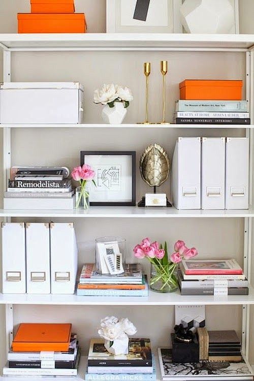 Bookshelf styling.