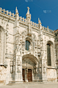杰洛米默斯修道院,里斯本,垂直画幅,无人,符号,户外,石材,过去,哥特式风格,葡萄牙