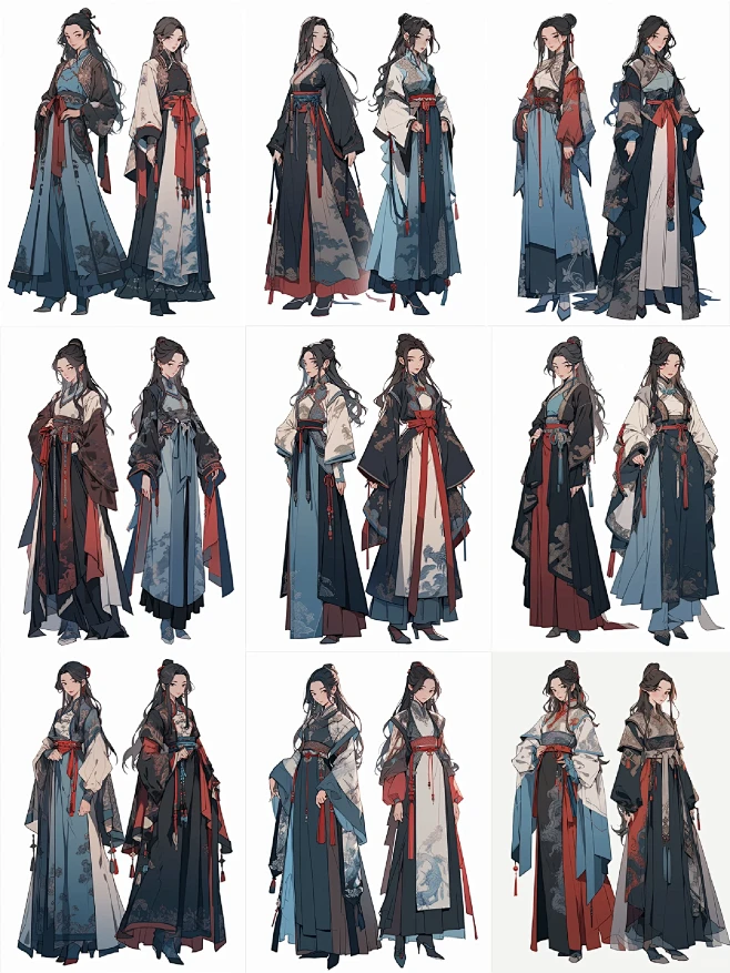 古风人物服装设定，手眼通天的女管家图片_服饰图片素材-花瓣网