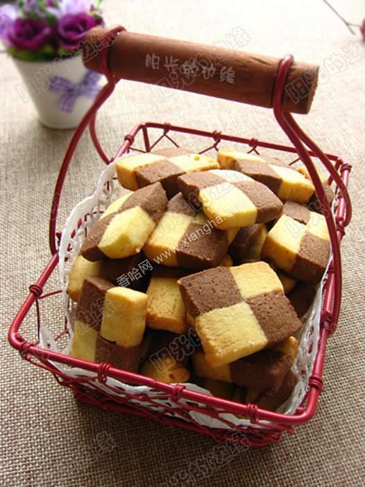 棋格饼干的做法