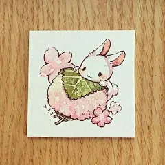 一组小兔子萌宠插画：萌萌哒真可爱！